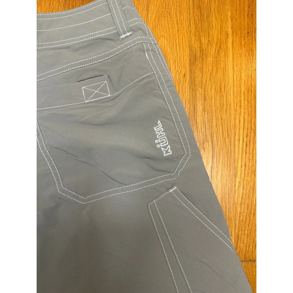 Kuhl Kontra Air Gray Hiking Shorts Men 30 Nylon Stretch Outdoor Cargo